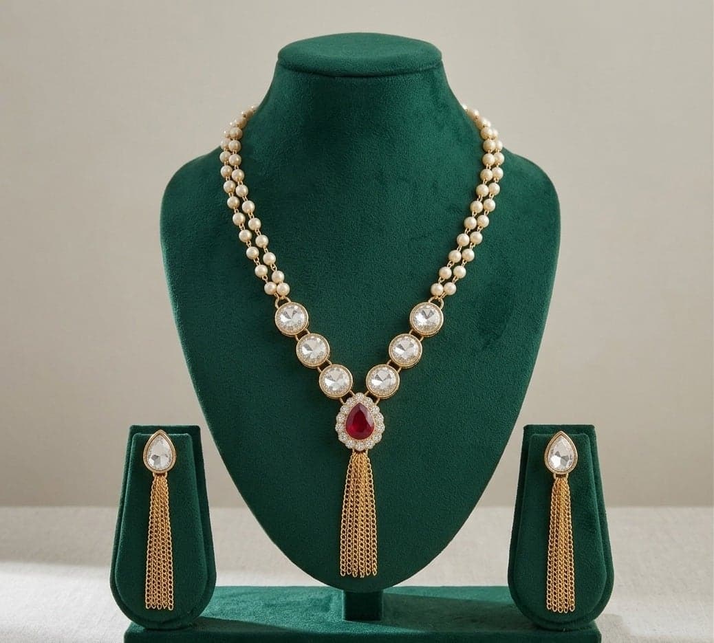 Double Layer Chain Necklace Set